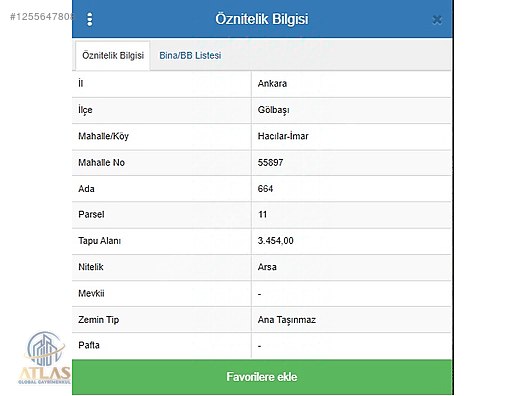 HACILAR DA 2 VİLLA YAPIMINA UYGUN 3454 M2 FIRSAT KÖŞE ARSA